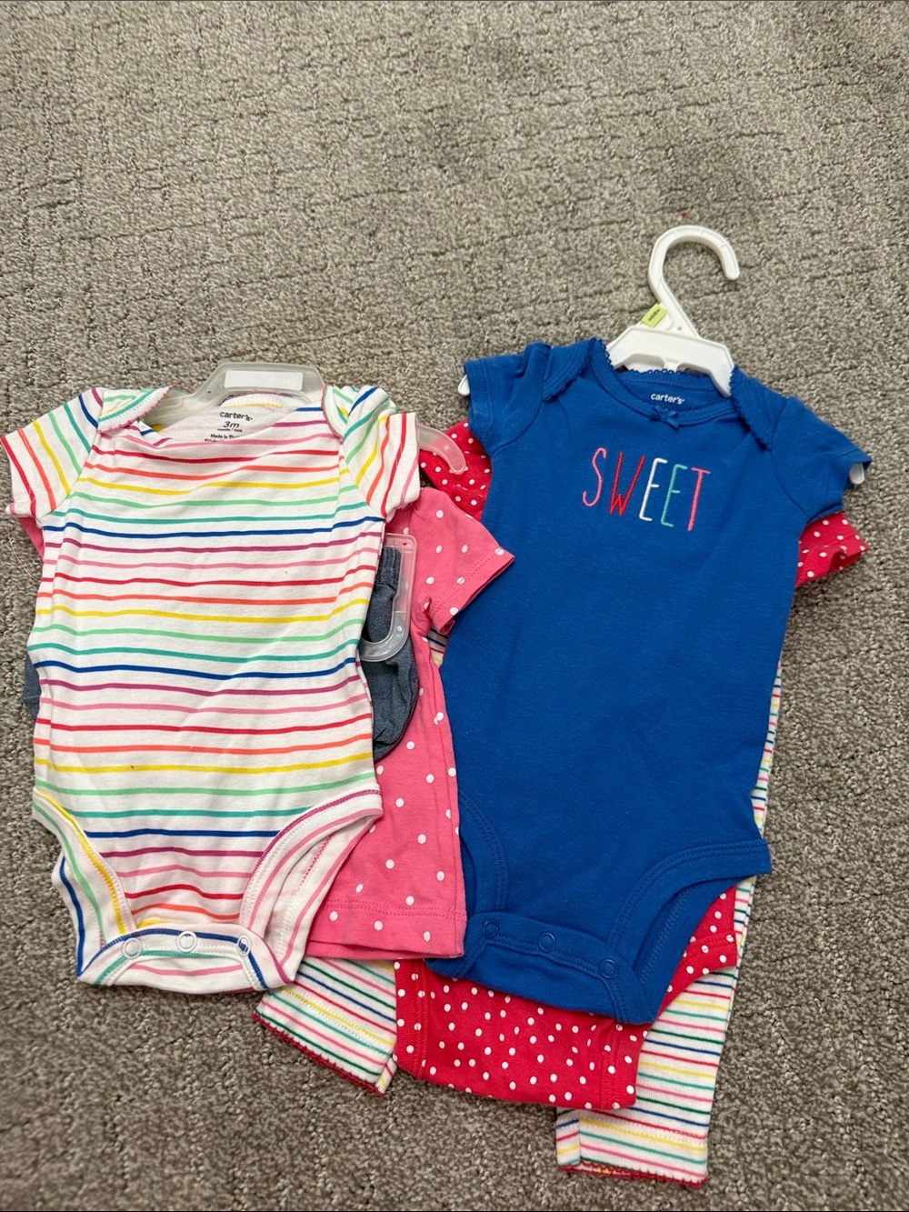 NWT 7 piece 3 month old girl lot